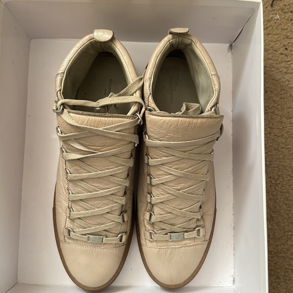 Brown and tan balenciaga
